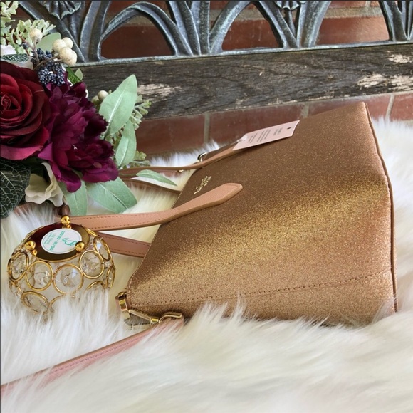 🍁🍀🍁 Kate Spade Small Joeley Glitter Satchel - Picture 6 of 8